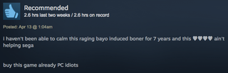 Illustration for article titled Bayonetta, As Told By Steam Reviews